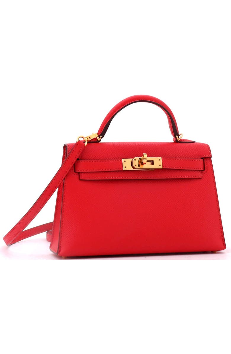 Pre-Owned Hermes Kelly Mini II Bag Red Epsom with Gold Hardware 20, Alternate, color, Rouge Tomate