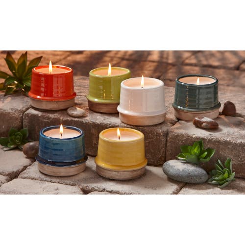 Tag Radius Citro Candle Pot Aqua In Green