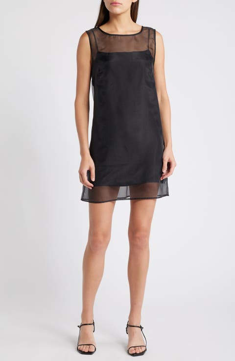Vina Sheer Overlay Minidress