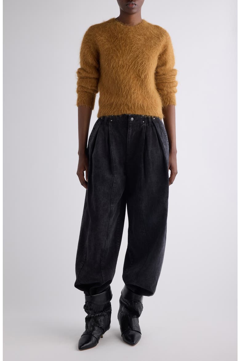 Hermine Alpaca Blend Sweater, Alternate, color, CAMEL