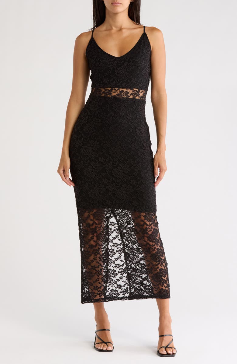 bebe Lace Midi Dress | Nordstromrack