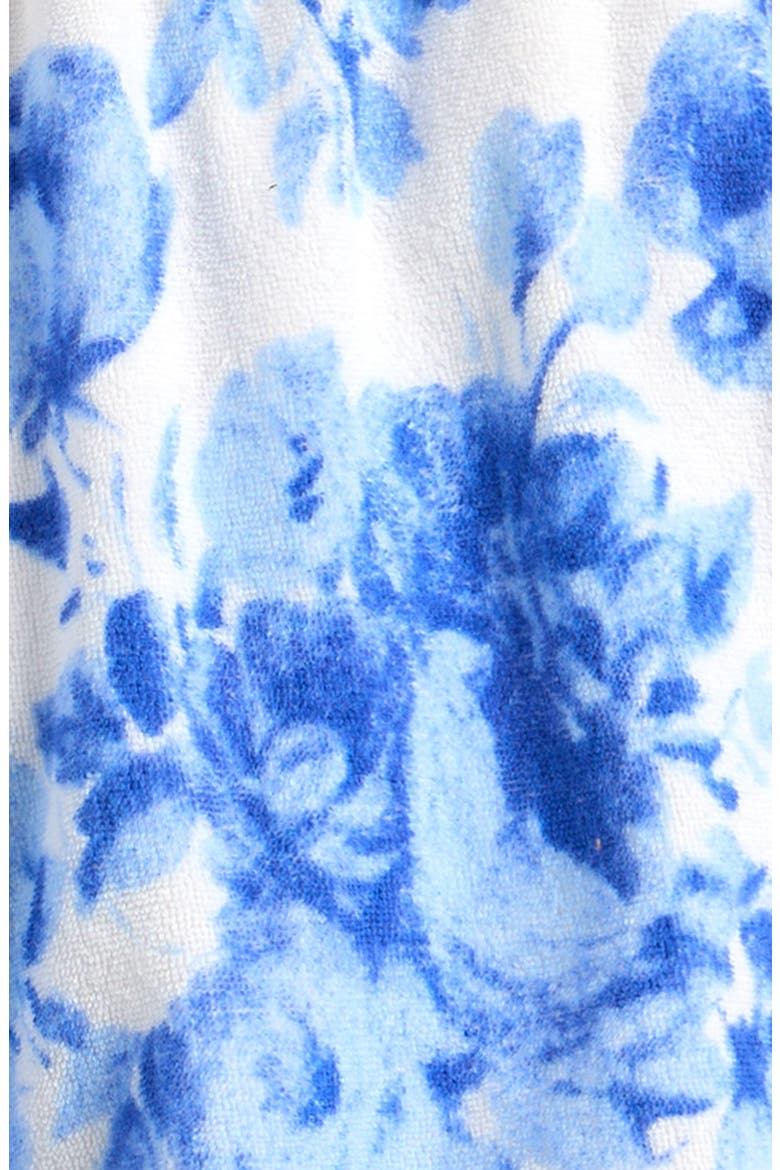 Kids' Floral Cotton Terry Shorts, Alternate, color, DEJA BLU