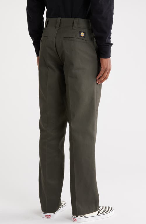 Dickies Flat Front Double Knee Pants In Gray