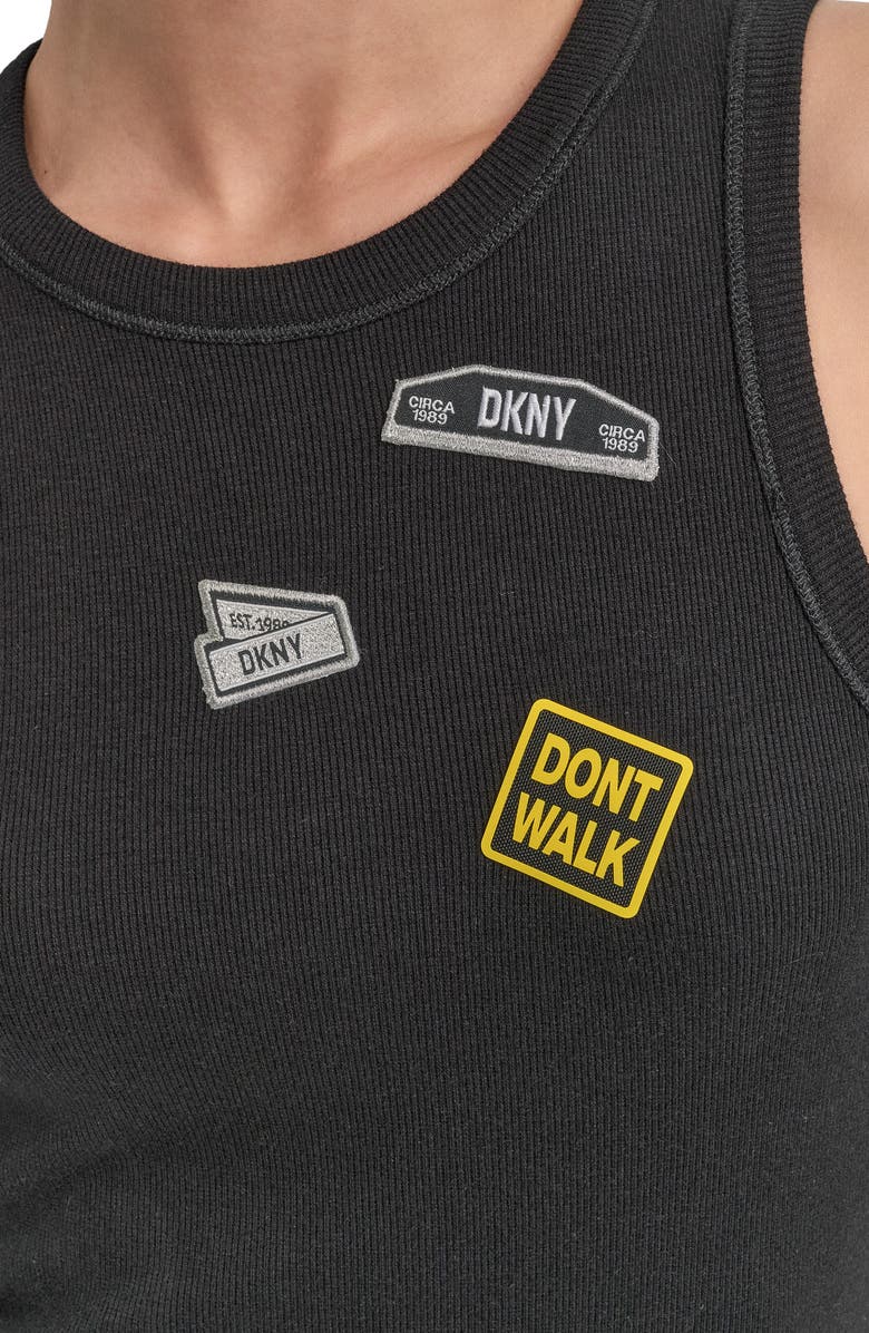DKNY Pins & Patches Knit Tank, Alternate, color, 
