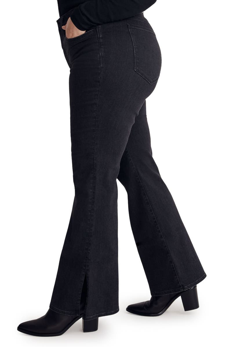 Madewell High Waist Split Hem Skinny Flare Jeans, Alternate, color, 