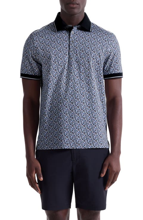 Vance OoohCotton® Geo Print Polo