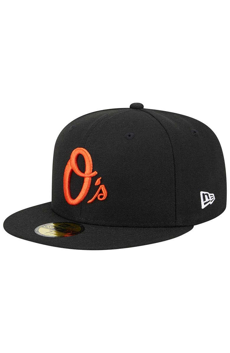 New Era Men's New Era Black Baltimore Orioles Alternate Logo 1993 MLB All-Star Game Team Color 59FIFTY Fitted Hat, Alternate, color, Black