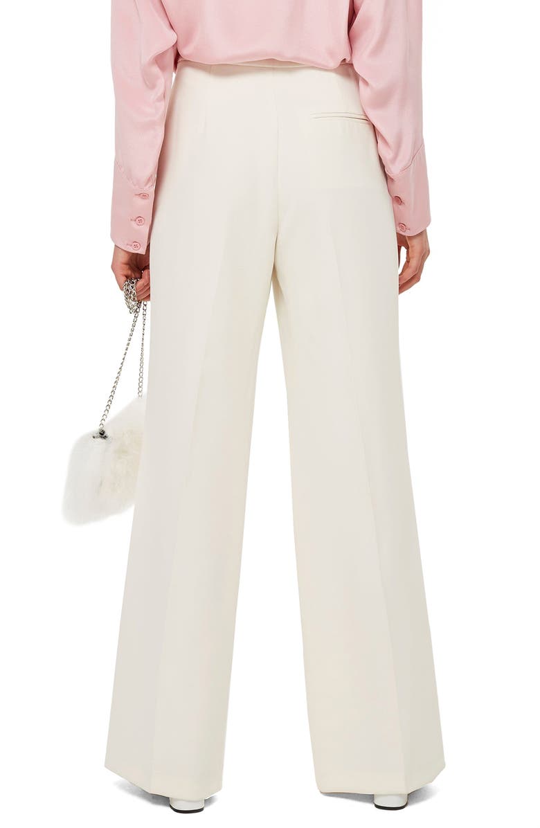 Topshop Clean High-Waist Wide Leg Trousers, Alternate, color,