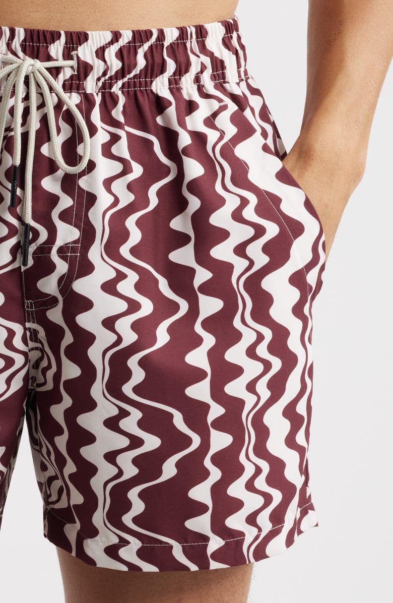 OAS Ruby Verve Swim Trunks, Alternate, color, Red