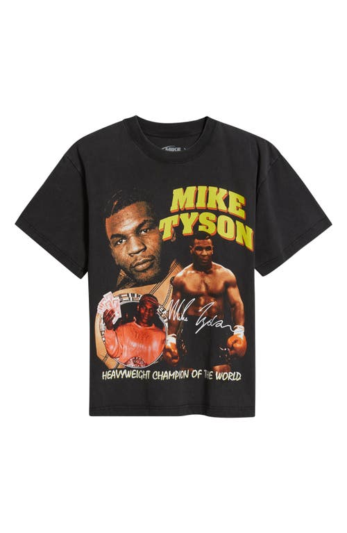 Id Supply Co Mike Tyson Paparazzi Graphic T-shirt In Gray
