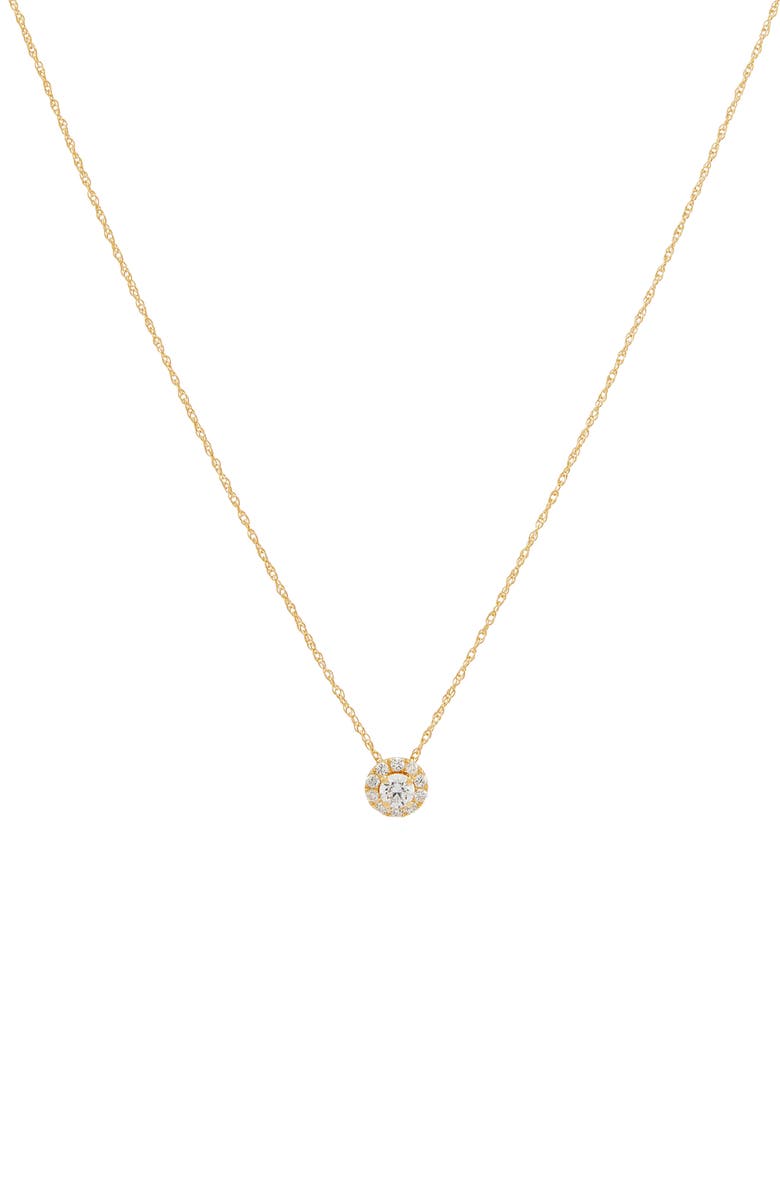 Frankie & Zoe Lab-Grown Diamond Pendant Necklace, Main, color, White Gold