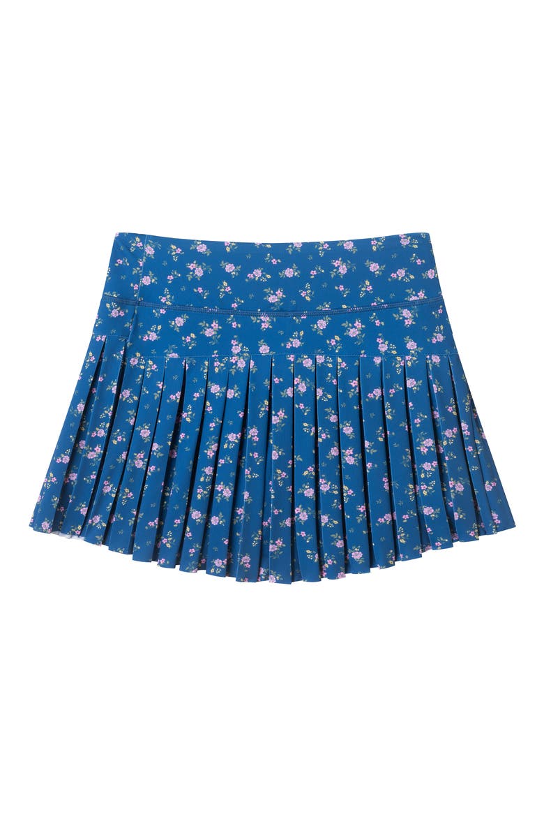 Kids' Floral Performance Pleated Skort, Alternate, color, NAVY FLORAL