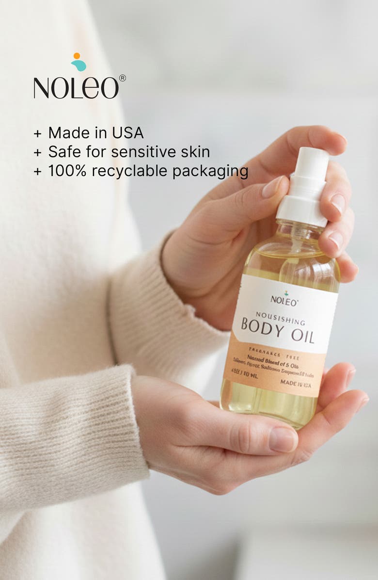 NOLEO Nourishing Body Oil, Alternate, color, White