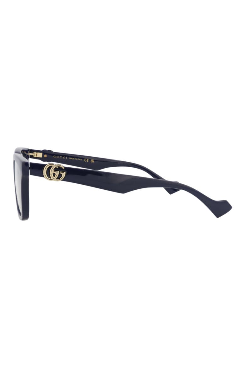 Square Optical Glasses, Alternate, color, BLUE BLUE TRANSPARENT