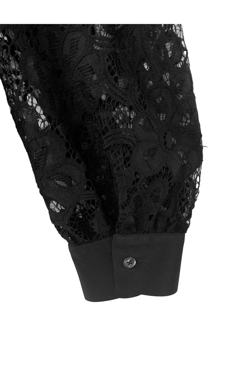 BAACAL Lorena Lace Blouse, Alternate, color, Black