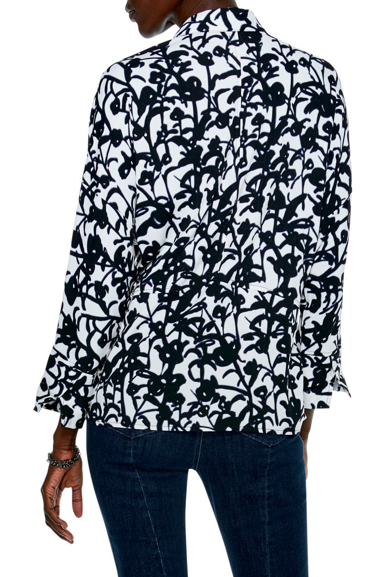 Midnight Meadow Live In Blouse, Alternate, color, BLACK MULTI