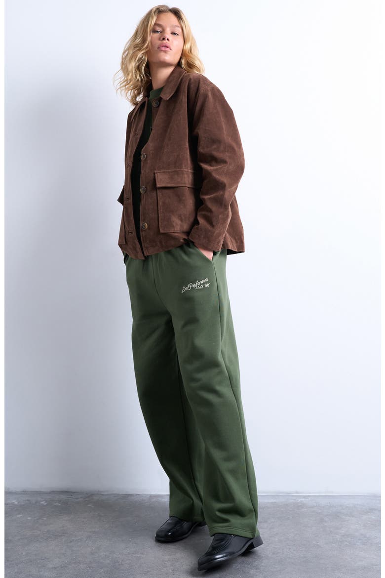 La Paloma Straight Leg Sweatpants, Alternate, color, MEDIUM GREEN