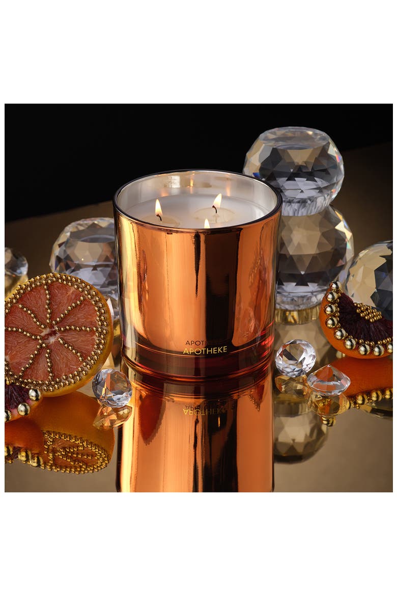 Sea Salt Grapefruit Three-Wick Scented Candle (Limited Edition), Alternate, color, ORANGE