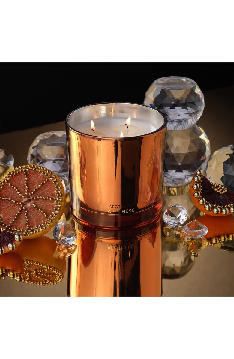 APOTHEKE Sea Salt Grapefruit Three-Wick Scented Candle, Alternate, color, Orange