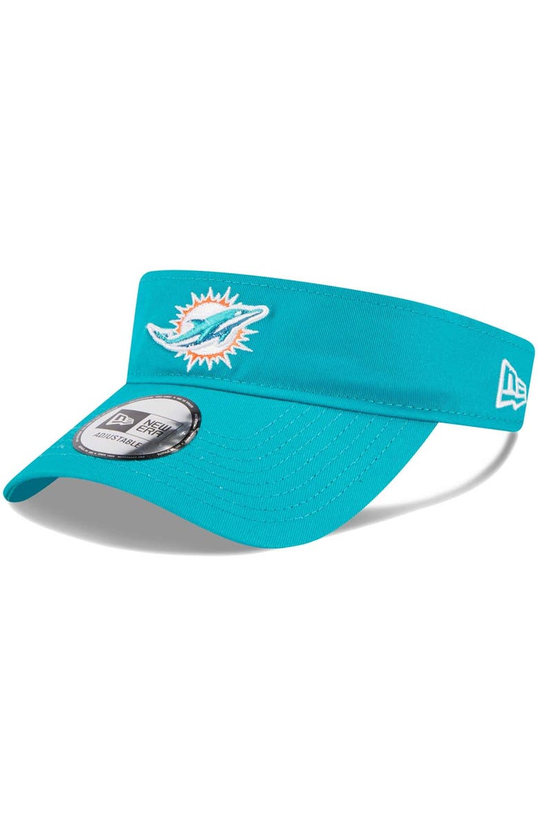 New Era Men's New Era Aqua Miami Dolphins Main Adjustable Visor, Main, color, Aqua