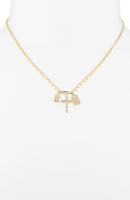 Chelsea28 Set Of 2 Pendant & Charm Necklaces In Gold