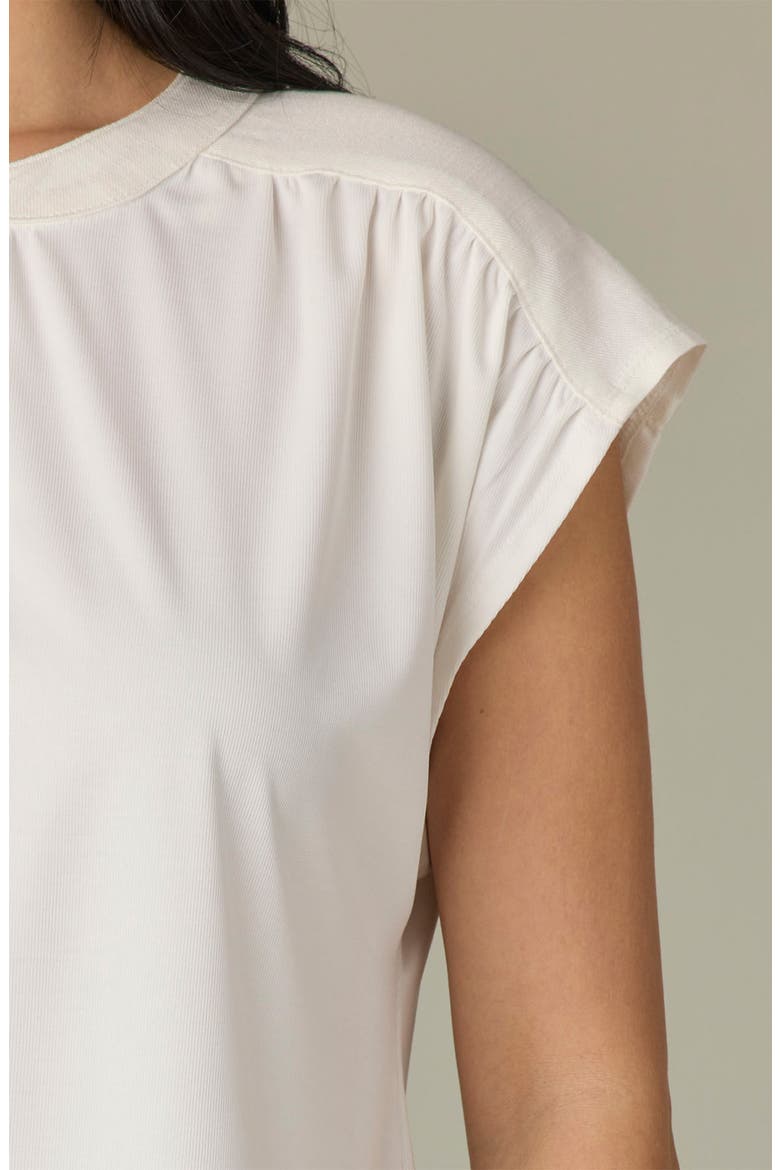 Mixed Media Knit Top, Alternate, color, OFF WHITE