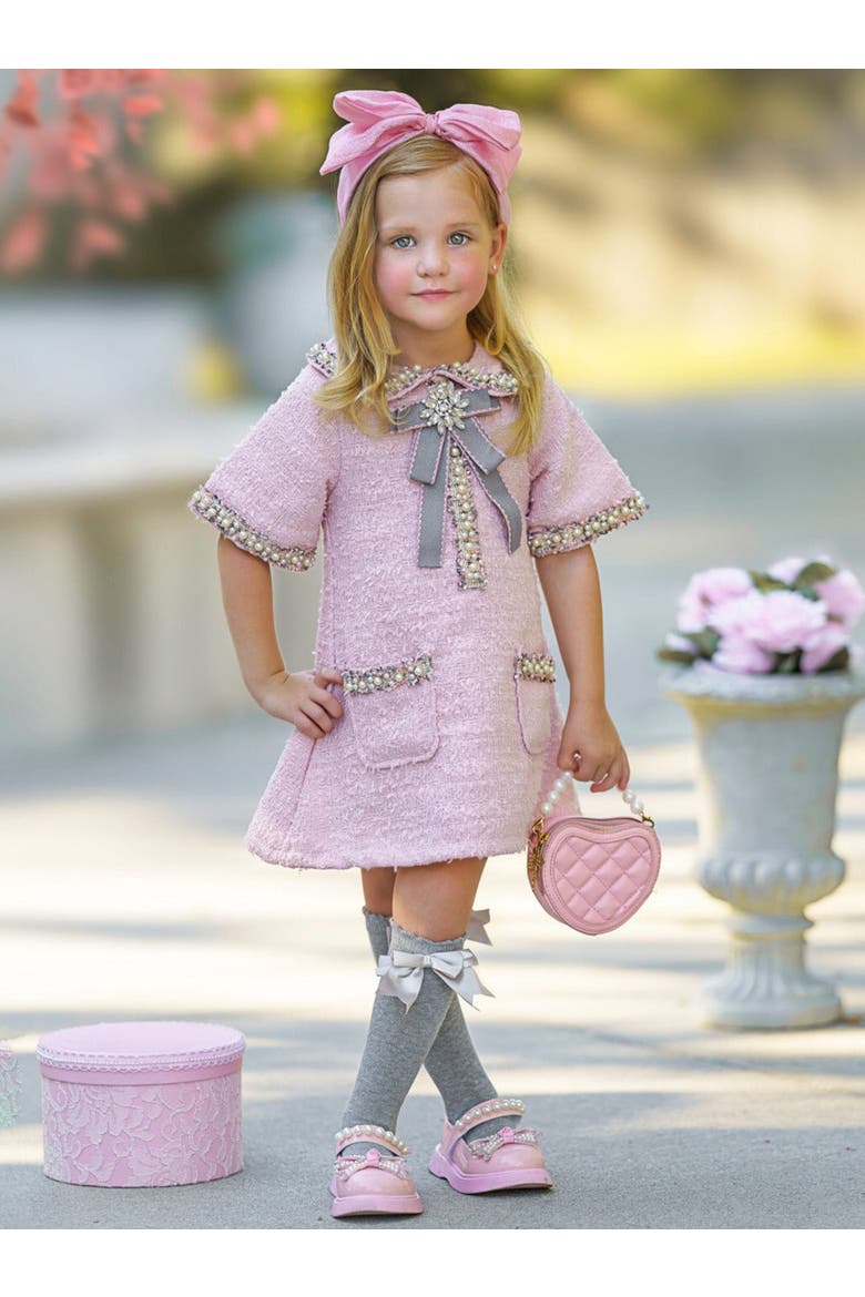 Prettiest Doll Cute Dressy Dress, Alternate, color, Pink