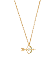 Fable England Cupids Bow & Arrow Necklace