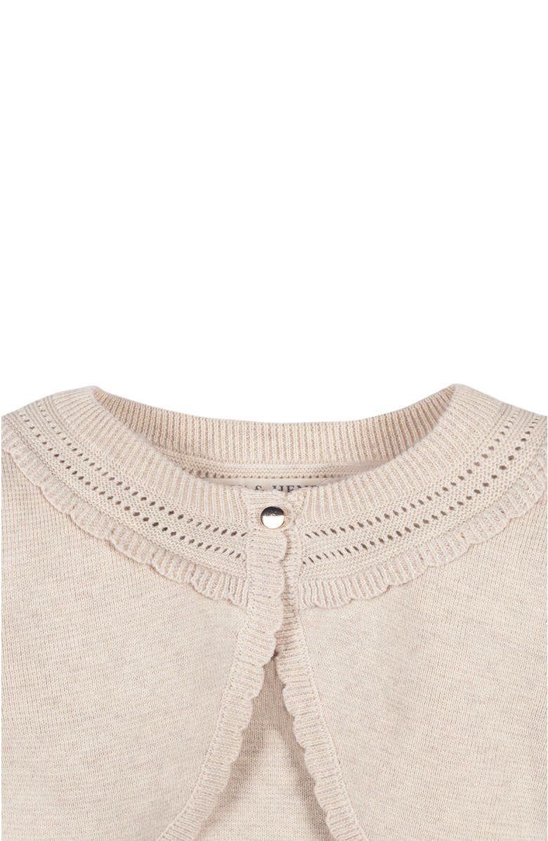 Hope & Henry Girls' Organic Cropped Special Cardigan, Kids, Alternate, color, 