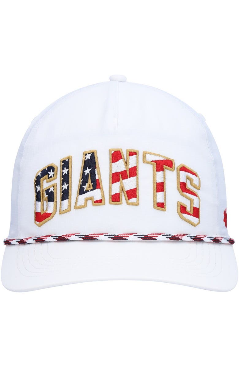 '47 Men's '47 White San Francisco Giants Flag Flutter Hitch Snapback Hat, Alternate, color, White