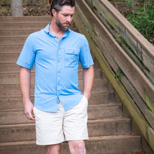 Mountain Khakis Stretch Poplin Deck Short In Neutral