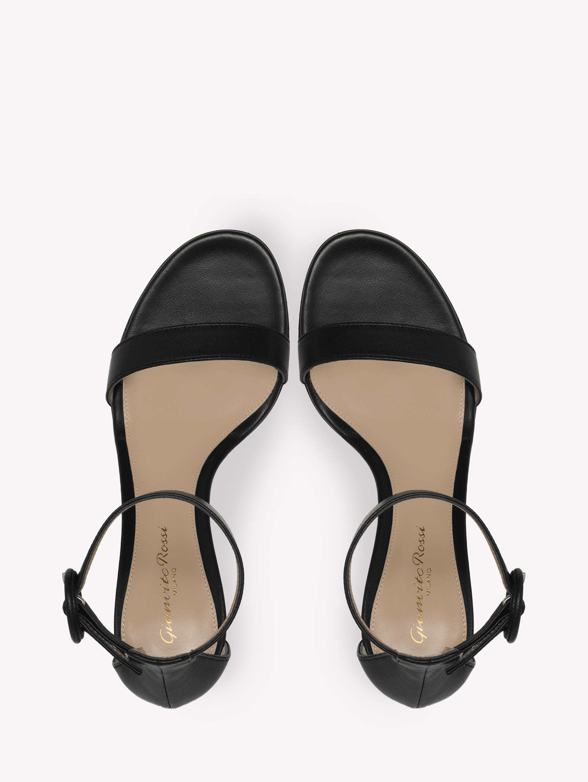 Gianvito Rossi Portofino 70 Sandal, Alternate, color, Black Leather