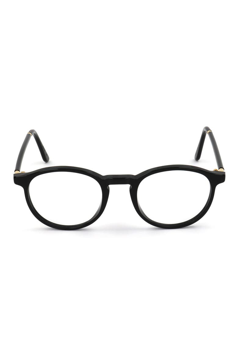 54mm Round Reading Glasses, Main, color, BLACK