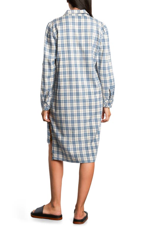 Billy T Plaid Long Sleeve Shirtdress In Multi