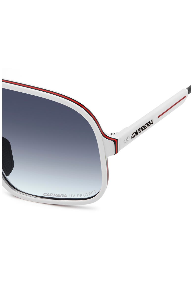 C Sport 99mm Gradient Shield Sunglasses, Alternate, color, WHITE/ DK BLUE SF