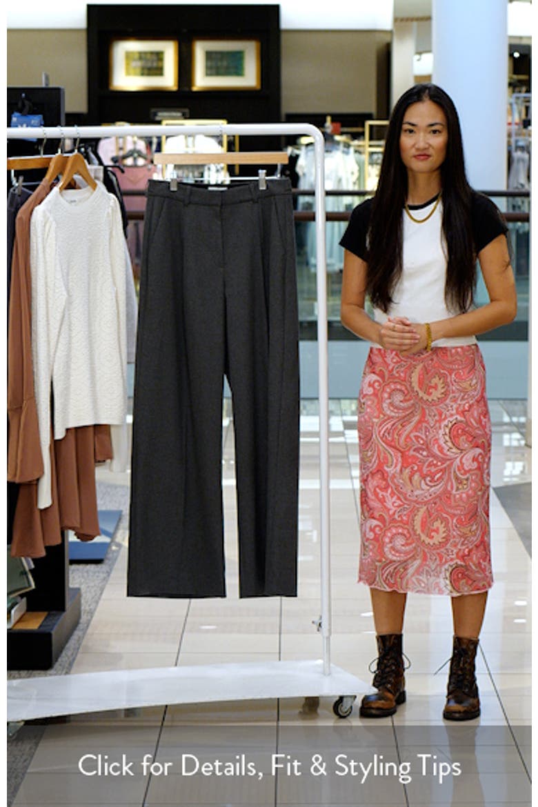 Heathered Wide Leg Pants video
