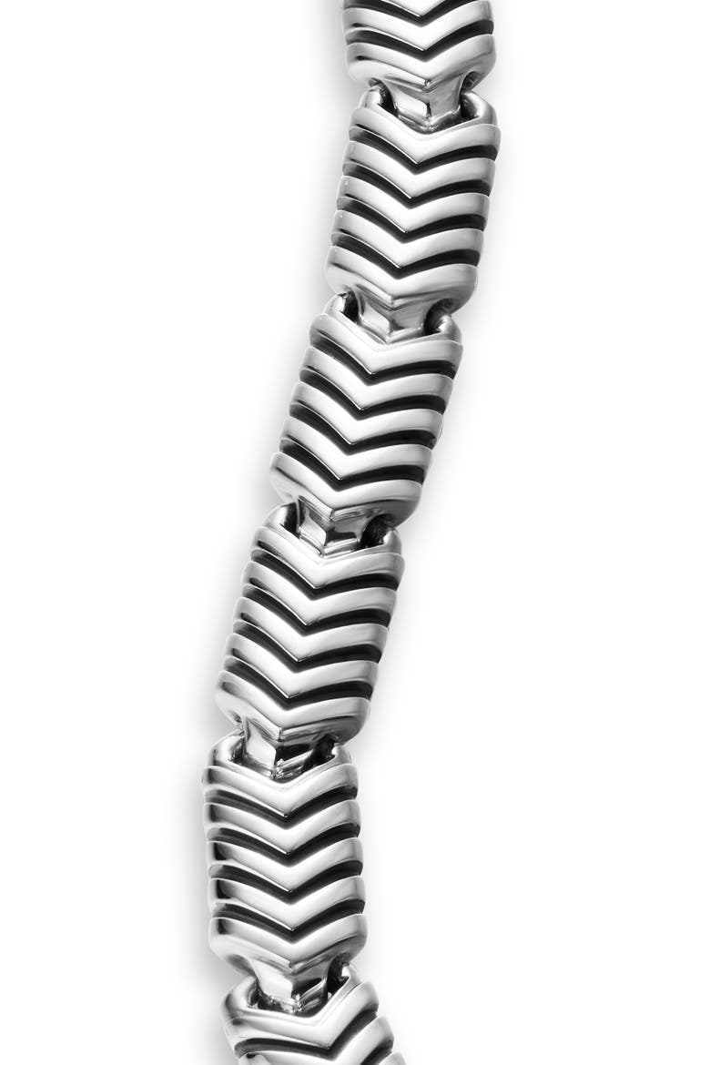Chevron Link Bracelet in Sterling Silver, Alternate, color, SILVER