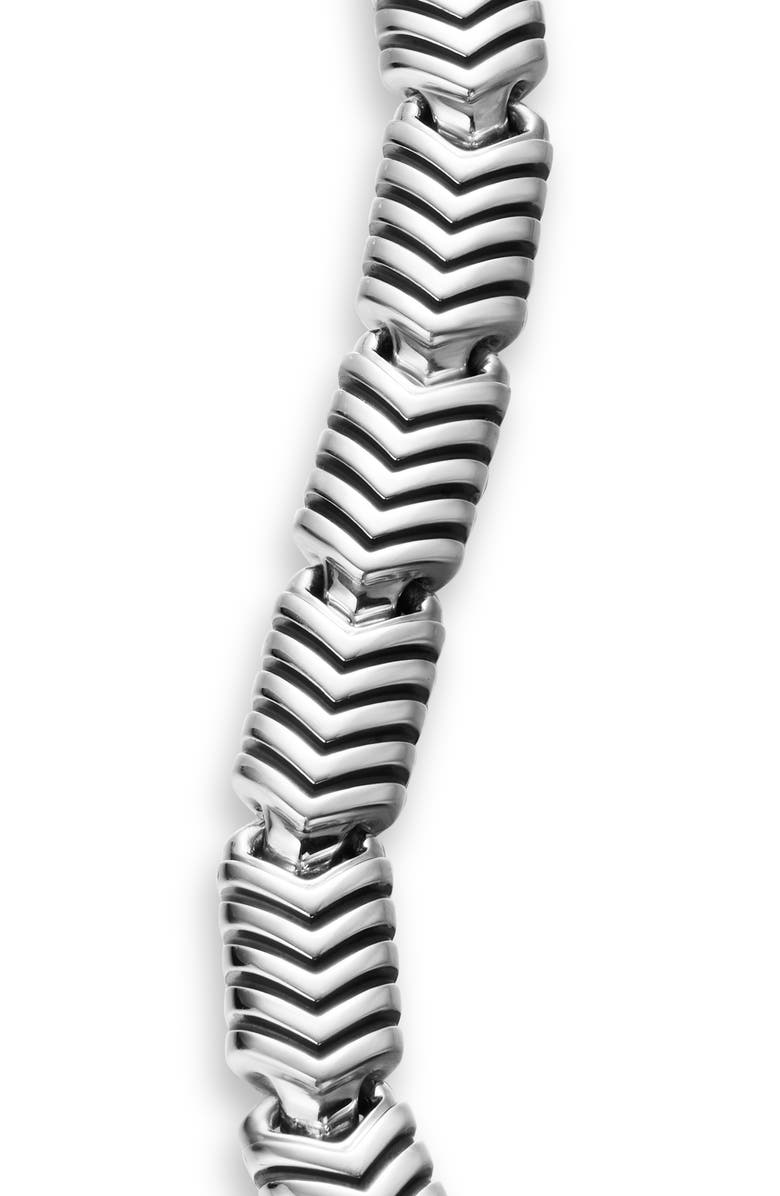 David Yurman Chevron Link Bracelet in Sterling Silver, Alternate, color, Silver