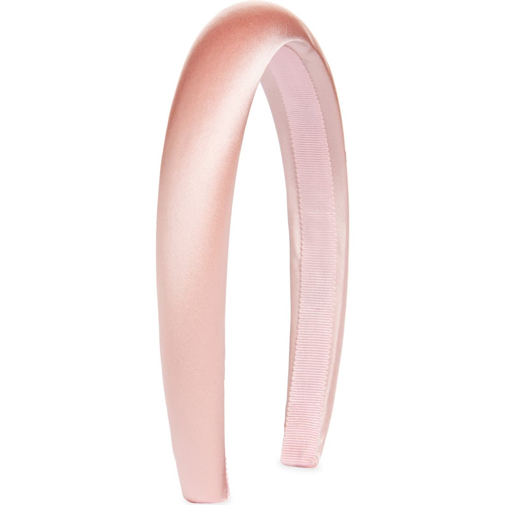 Jennifer Behr Tori Hammered Silk Headband In Peony