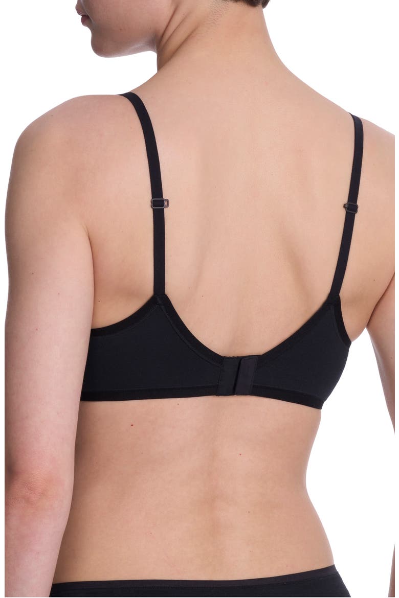 Bliss Cotton Convertible T-Shirt Bra, Alternate, color, BLACK