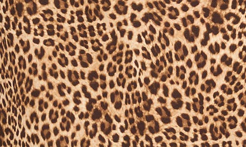 1.state Ditsy Darling Womens Animal Print Satin Midi Skirt In Sand