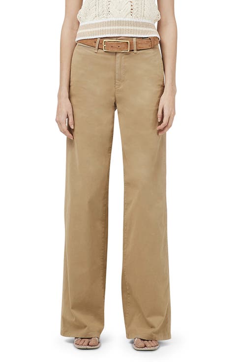 Sofie High Waist Wide Leg Chino Pants