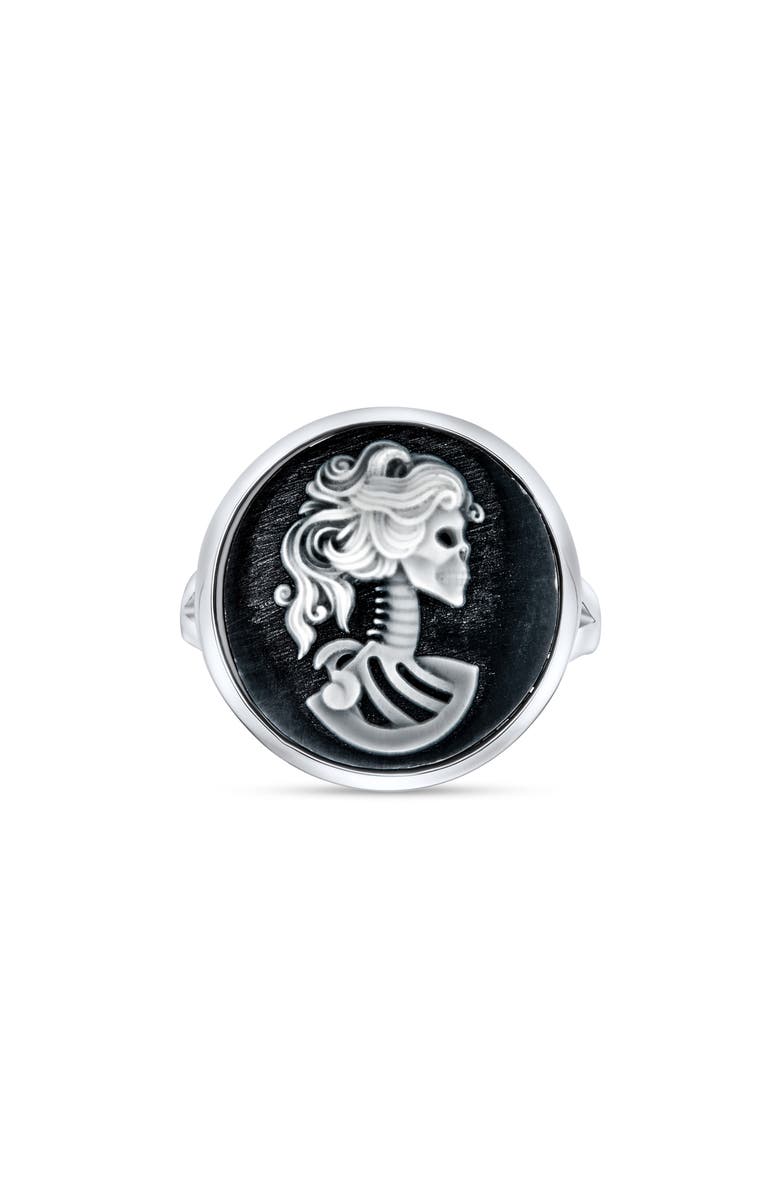 BLING JEWELRY Oval Female Cameo Ring, Main, color, 