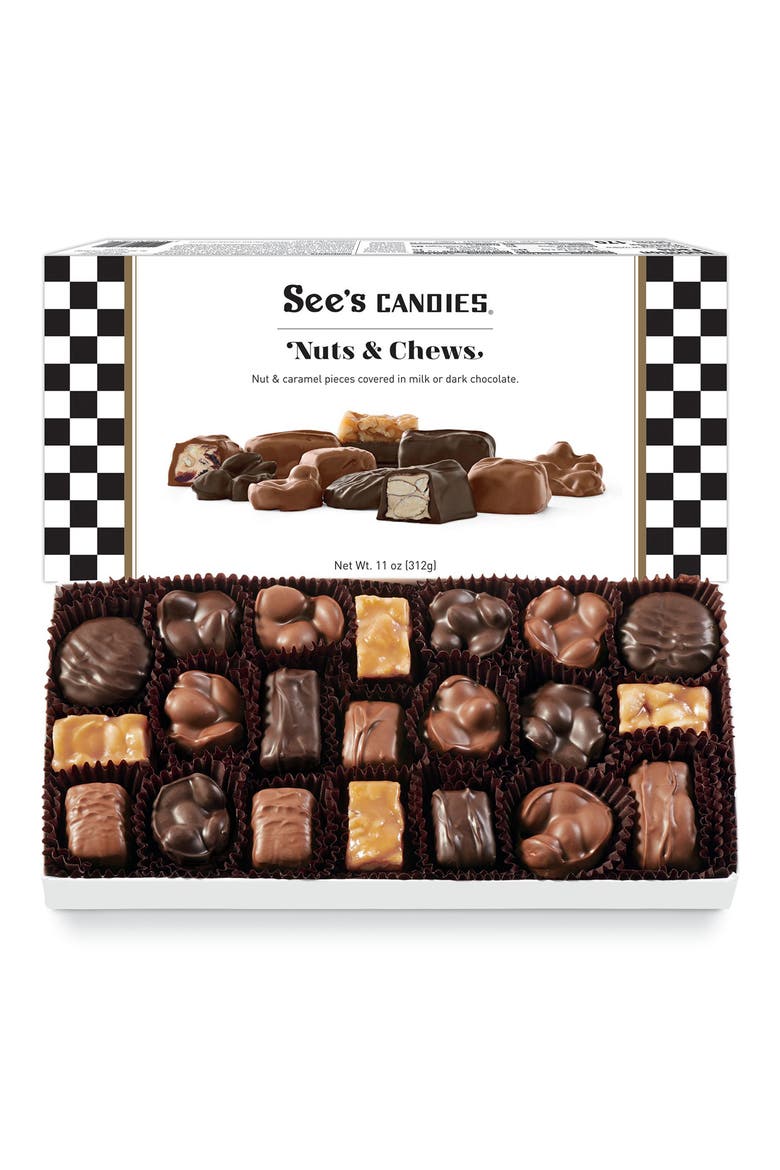 Nuts & Chews Chocolate Box, Main, color, NO COLOR