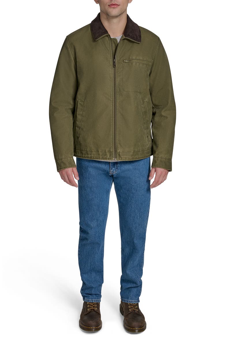 Zip Front Barn Jacket, Alternate, color, LIGHT OLIVE