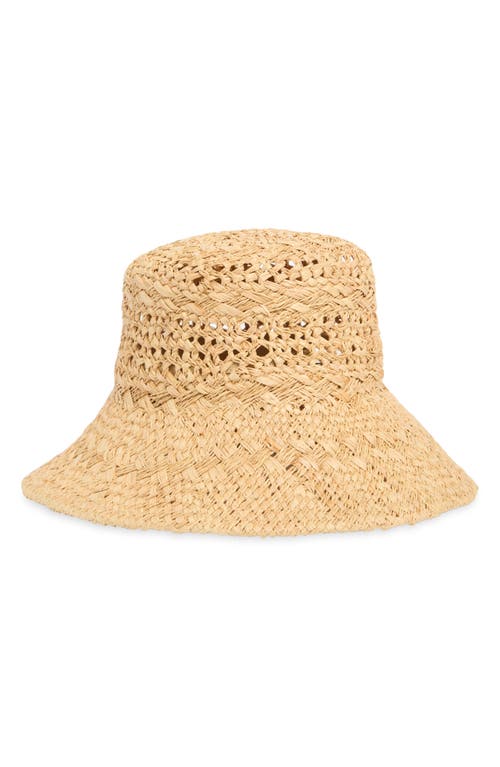 Scala Raffia Straw Bucket Hat