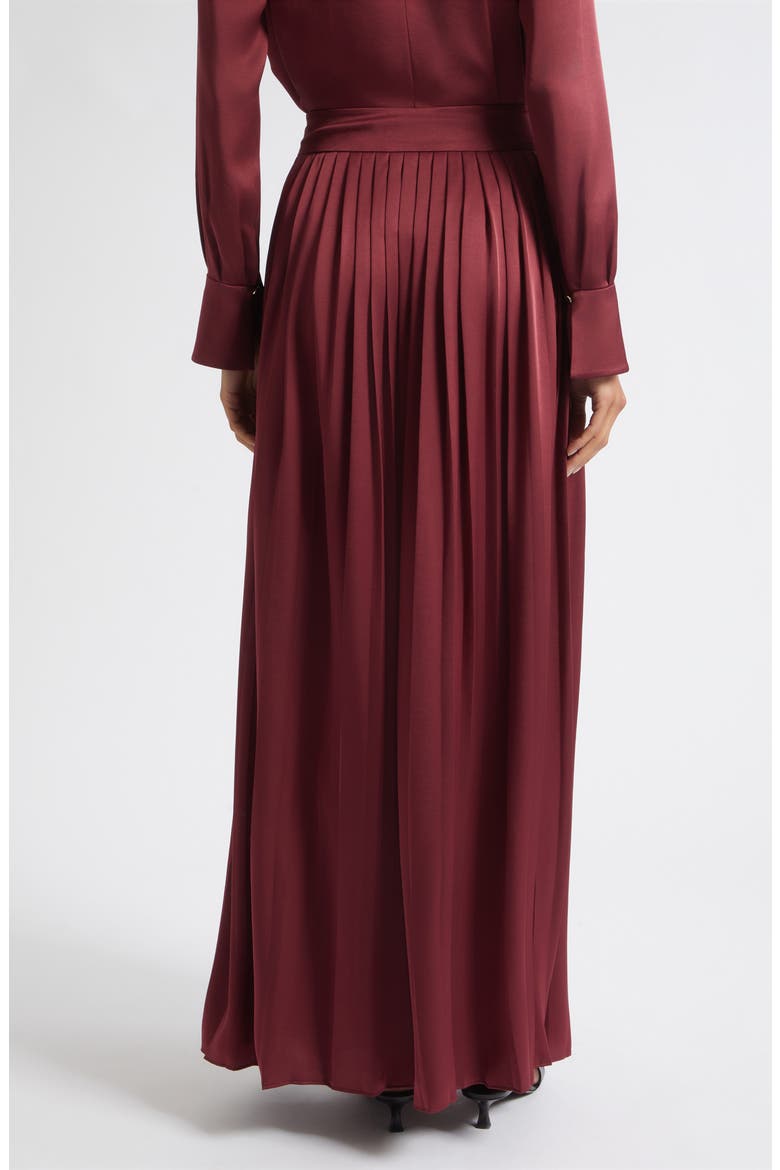 Dillon Pleated Skirt, Alternate, color, WINE