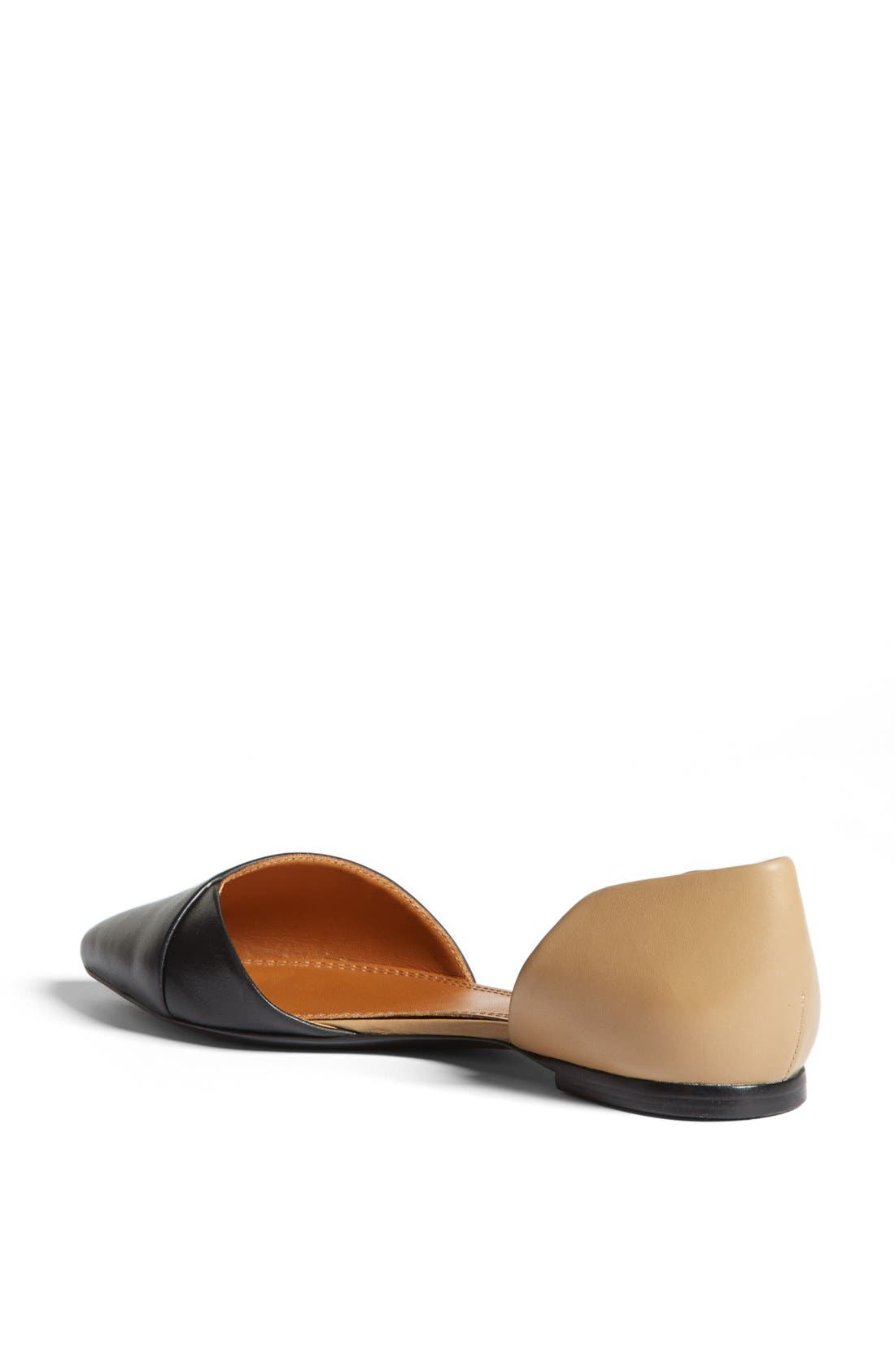 Tory Burch Leather Flat, Alternate, color, 
