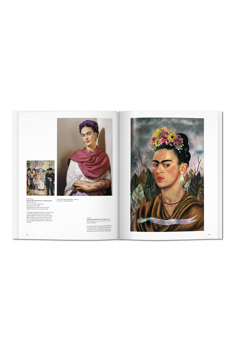 Frida Kahlo Book, Alternate, color, White