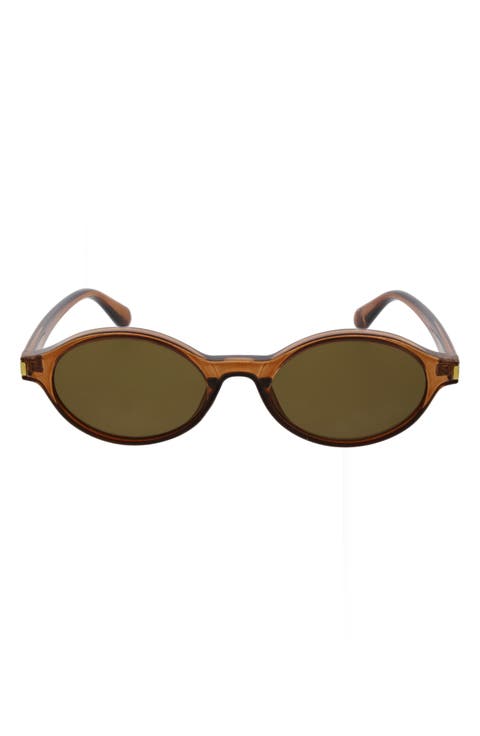 Small Slim Oval Sunglasses